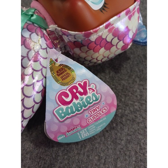 Cry Babies Tiny Cuddles Dinos - Tina Collectible Doll With Dino Pajamas & Real Tears